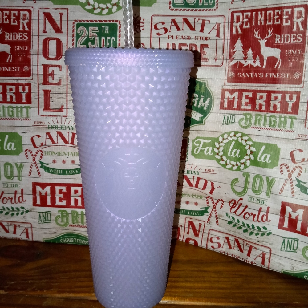 2021 Starbucks Venti Christmas White Studded Cup